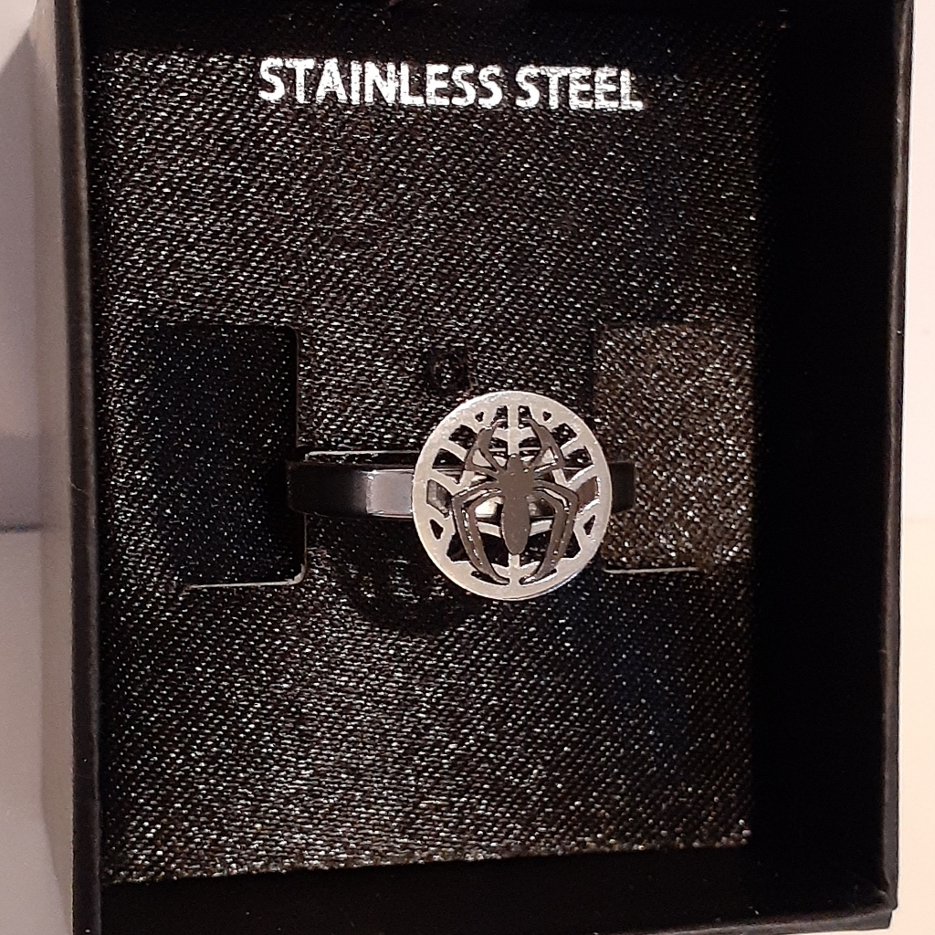 Marvel Spider-Man Stainless Steel Spider Ring Size 9 19$
